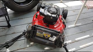 How to Run Lawnmower on Porch