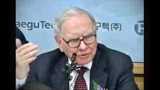 Warren Buffett in South Korea (including valuation of Google / Alphabet)