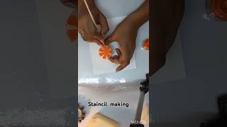 Easy staincil making at home🤩🤩 #drawing #diy #artandcraft #ytshorts #shorts #youtube