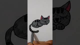 How to draw a cat 🐈 step by step |رسم قطة سهلة