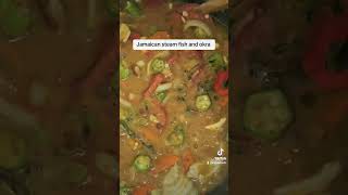 Delicious Jamaican Red Snopper Steam with okra#fypシ゚viral #fyp #reels  #short #funny #fishing #fy