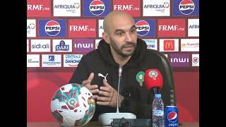 W. Regragui Conférence de presse d'Avant-Match 🇲🇦Maroc-Mauritanie🇲🇷