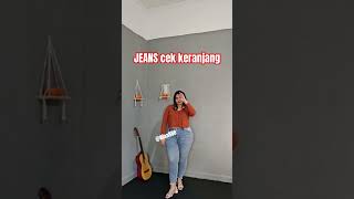 Jeans big size buat cewek gemoy #plussize #outfitcantik #ootd #outfitkekinian #fashion