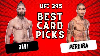 Betting Picks UFC 295 Alex Pereira VS Jiri Prochazka (MY TOP HIGH CONFIDANT PICKS) #ufc295