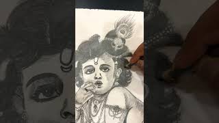 Oh krishna!! #cute Krishna #krishna  ji drawing #laddu gopal #bal gopal#drawing #protrati #pancilart