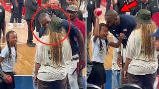 Lebron James Shared A Moment To His Wife Savannah James & Daughter After Team USA's Win Over Canada