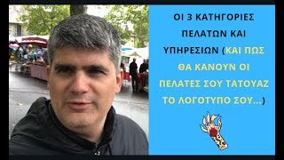 Οι 3 κατηγορίες πελατών και υπηρεσιών (και πώς θα κάνουν οι πελάτες σου τατουάζ το λογότυπό σου...)