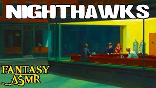 🌃 Ambience ASMR | Nighthawks | Edward Hopper 🌙 City Night Ambience  (🎭 Art inspired ASMR 🎨)