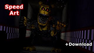 [FNAF C4D SPEED ART] The Horror of 83