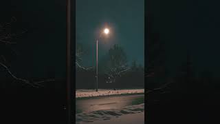 Chilly Winter Nights in Toronto | 3 am videos #shorts | Snowfall in Toronto | Toronto Weather