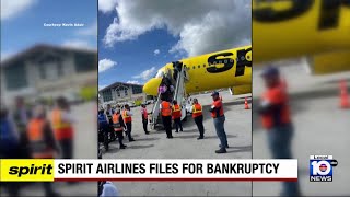 Spirit Airlines files for bankruptcy