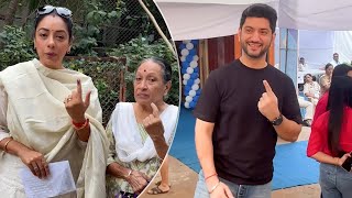 Anupama Star Rupali Ganguly & Kunal Jaisingh VOTE In Maharashtra Assembly Elections 2024 | Mumbai