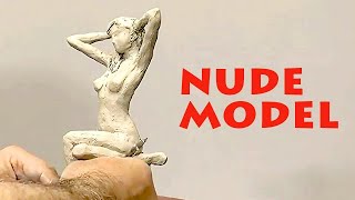 Female model - figurative sculpting exercise #2. Sculpture Learning