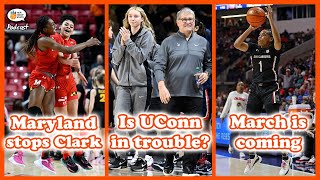 Maryland shuts down Caitlin Clark, UConn stumbles again, and March arrives | Courtside Podcast 105