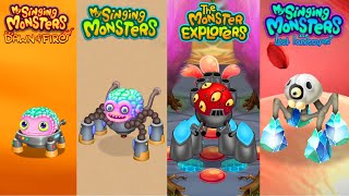 ALL Dawn Of Fire Vs My Singing Monsters Vs The Monster Explorers Vs The Lost Landscapes ~ MSM