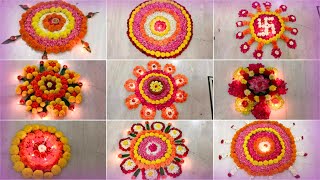 9 Circle Diwali Decoration Ideas at Home | Diwali Flower Decor for a Festive Home