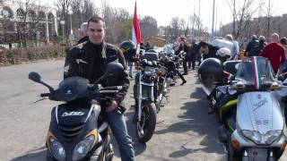 Gój Motoros Egyesület felvonulása. 2011.03.15