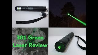 Green 301 Laser Pointer Review and Burning