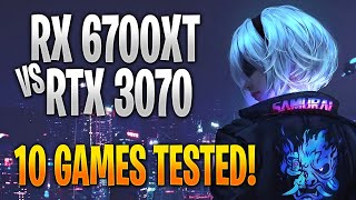 AMD RX 6700 XT vs Nvidia RTX 3070 | 10 Game Benchmark Test and Gameplay