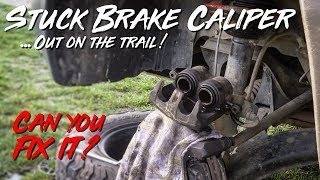 How to fix a STUCK BRAKE CALIPER out on the trail - DIY Bush Mechanic