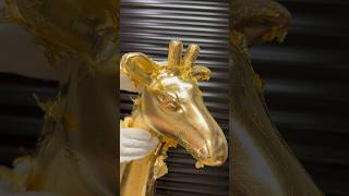 Gilded Giraffe - Break charity Cambs Trail | Bland Design, gold leaf