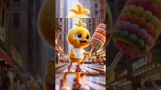 cute duck brings fruit candy in the end sad ending #cat #cutecat #duck #sad #happy