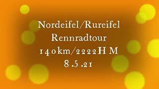 Nordeifel Rennradtour 8.5.21