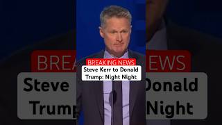 Steve Kerr does Steph Curry’s “night night” celebration to Donald Trump at DNC