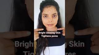 Besan Facepack Whitening Glowing & Tighten Pores|🔴Live Results| #shorts #skincare #shortsindia