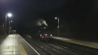 60103 Flying Scotsman Hurries through Hartford Station in Cheshire 8th November 2022