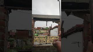 👍windows centring removing #centring #concrete #construction #home #free #satisfying #shorts #skills