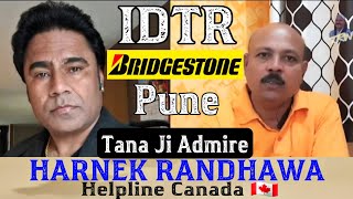 IDTR/BRIDGESTONE : Tana Ji speaks About Harnek Randhawa Helpline Canada contribution to IDTR /YOUTH.