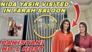 Nida Yasir at Farah salon P.W.D. branch Islamabad