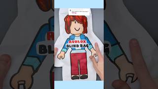 Roblox Blind Bag mini!#papersquishy #blindbag #diy #asmr #papercraft #craft  #unboxing #roblox