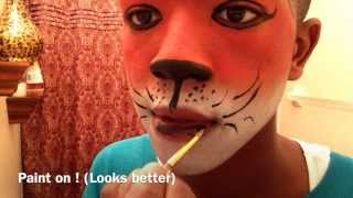 Fox Face Paint Tutorial