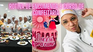 ROTINA: DECORANDO BOLO E CURSO DE CONFEITARIA