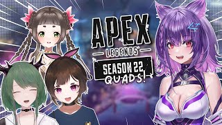 【APEX LEGENDS】WATCH OUT! CUTE VTUBER QUAD becomes APEX PREDATORS tonight!【VOLs】