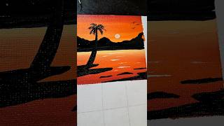 Painting On Canvas With Acrylic Colours #shorts #ytshots #youtubeshorts #artshorts #Painting