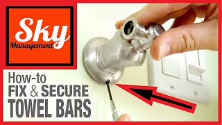 How to fix and secure loose towel bars