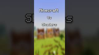 Minecraft Vanilla vs Shaders: A Visual Comparison #shorts #minecraft #memes