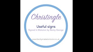 Christingle Makaton signs by Becky George