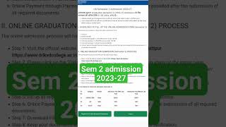 Dr LKVD sem 2 Admission Notice || Dr LKVD Admission kab se hoga sem 2 ka 2023-27 @cyber_point114