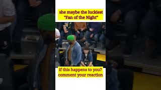 Lebron James Fan was Shocked After He Sits Beside Her #LebronJames #NBA #shorts