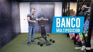 Banco Multiposición y Ejercicios con Mancuernas-Sportfitness Shop