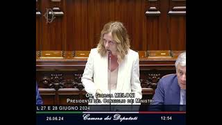 L'intervento di replica di Giorgia Meloni alla Camera. Seguitela in diretta.