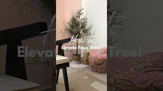 How to elevate faux tree! Simple #hacks  #shorts