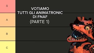 Votiamo tutti gli animatronic di FNAF!- (Parte 1)