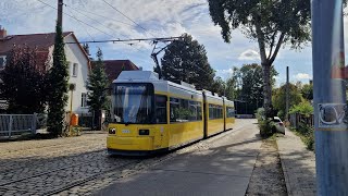 Tram Berlin | Mitfahrt in der kompletten 62E von Janitzkystraße bis Wendenschloß im GT6NU 1543-B