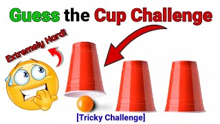 Only 1% can Guess the Cup Correctly...(Extremely Hard!🥵)