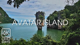 [4K] Walk through Avatar landscapes | James Bond Island | Khao Phing Kan (Ko Tapu) island | Thailand